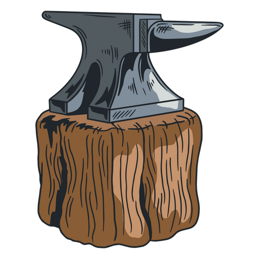 Antique blacksmith's anvil PNG Design