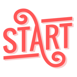 Big red curved lettering PNG Design