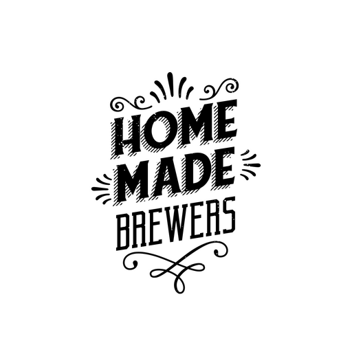 Homemade beer lettering PNG Design