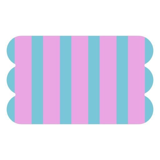 Ticket with striped pattern PNG Design