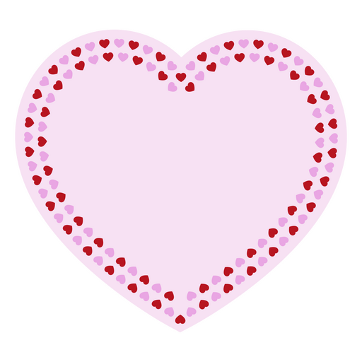 Etiqueta en forma de corazón de San Valentín Diseño PNG