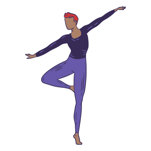 Bailarina de ballet femenino Diseño PNG