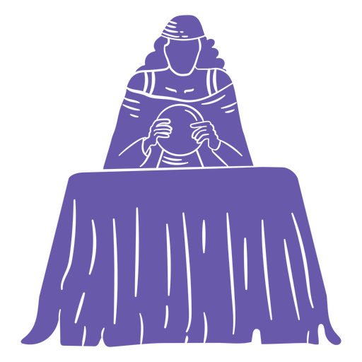 Mesa de adivinación Diseño PNG