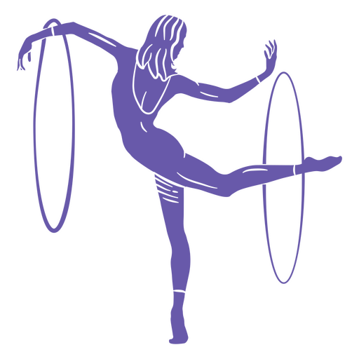 menina fazendo rotina de ginástica Desenho PNG