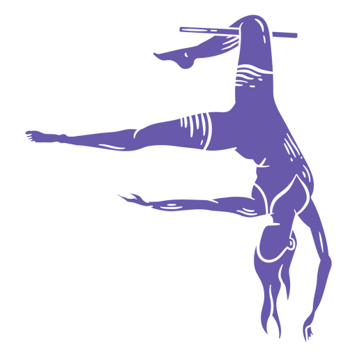 Trapeze artist making her routine PNG Design