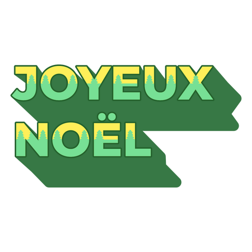 Citação verde de Joyeux Noel Desenho PNG