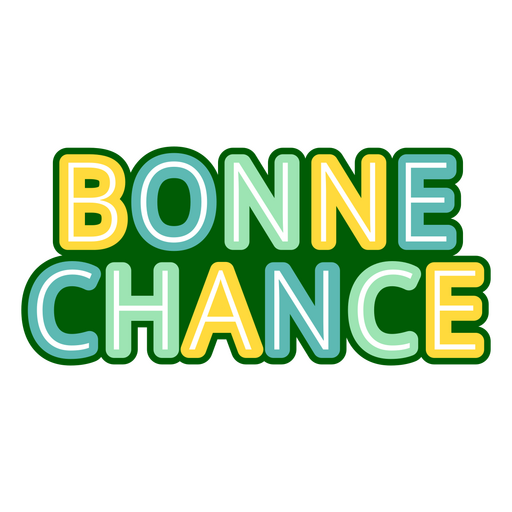 Design de citação de chance de Bonne Desenho PNG