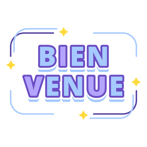 Das Logo für Bienvenue PNG-Design