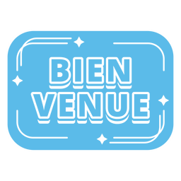 Bien Venue Flat Vinyl PNG-Design