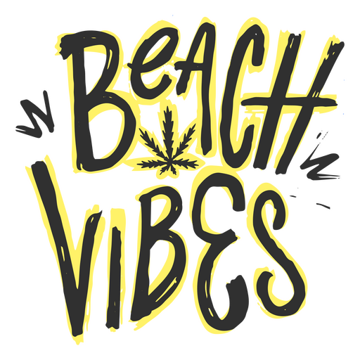 Beach Vibes Schriftzug Zitat PNG-Design