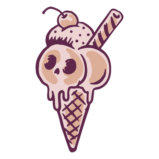 Diseño de helado espeluznante Diseño PNG