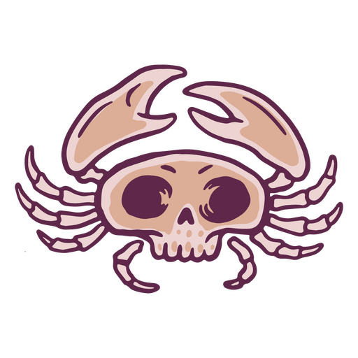 Diseño de cangrejo espeluznante Diseño PNG