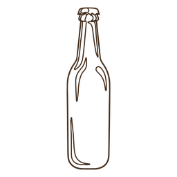 Botella de cerveza descorchada Diseño PNG Transparent PNG