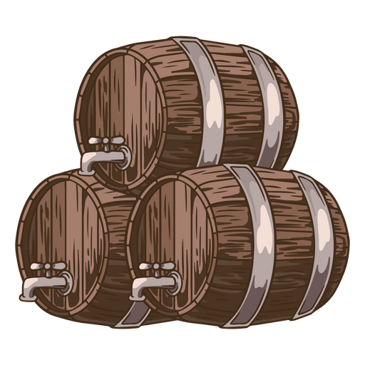 Craft beer barrel  PNG Design
