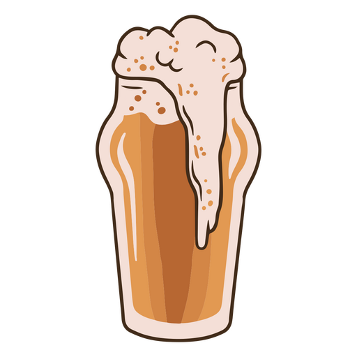 Beer pint illustration PNG Design