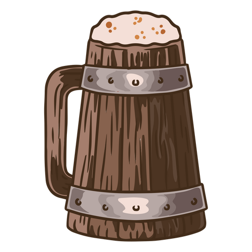 Antigo copo de cerveja Desenho PNG