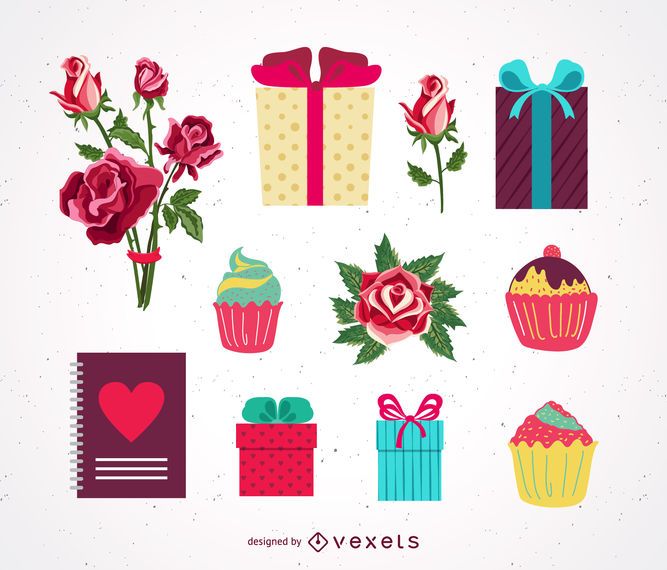 Valentine's Day Vector Gifts Valentine's Day Vector Gifts