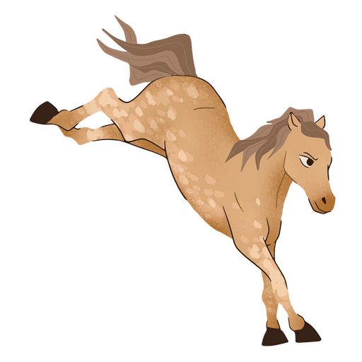 Design PNG E SVG De Cavalo Animal Pulando Para Camisetas