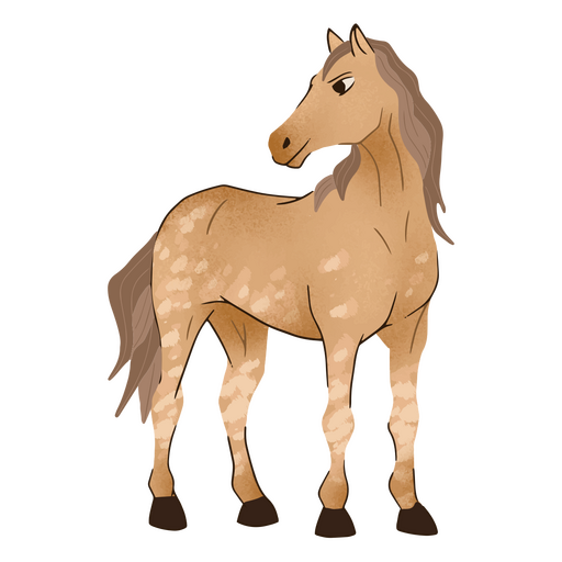 Design PNG E SVG De Cavalo Marrom Escuro Pulando Para Camisetas