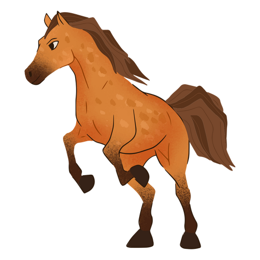 Design PNG E SVG De Cavalo Pulando Para Camisetas