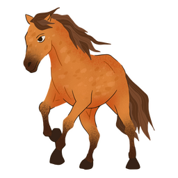 Galoppierendes Mestizenpferd PNG-Design