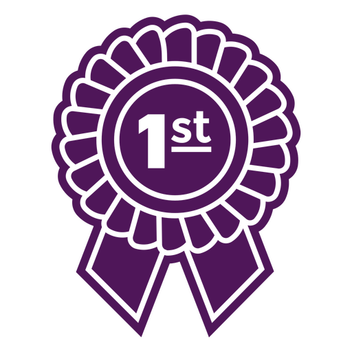 Purple badge for winners PNG Design
