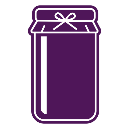Purple homemade jam container PNG Design