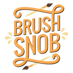 Painter's golden lettering PNG Design