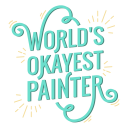 Shining painter lettering PNG Design