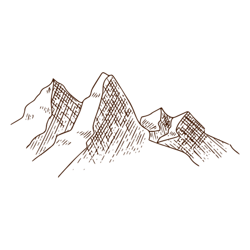 Mountain valley PNG Design