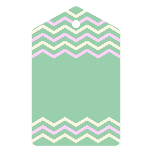 Etikett mit grünem Muster PNG-Design
