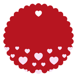 Valentine's theme label PNG Design