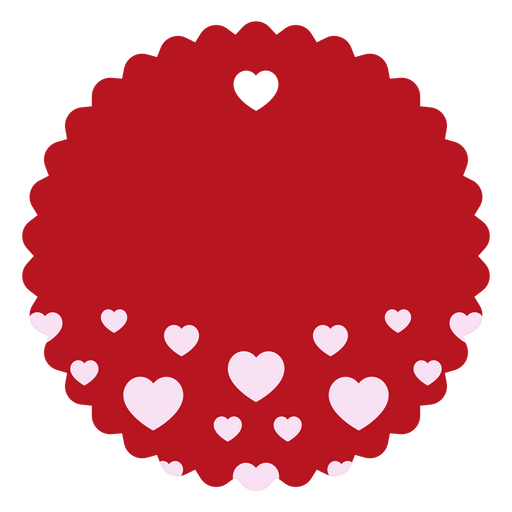 Valentine's theme label PNG Design