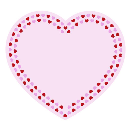 Heart shaped label PNG Design