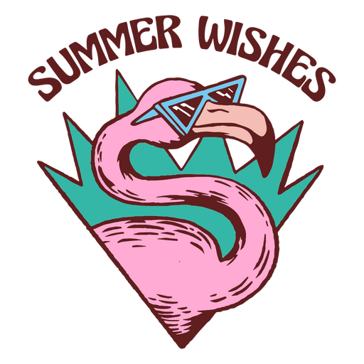 Summer wishes quote design PNG Design