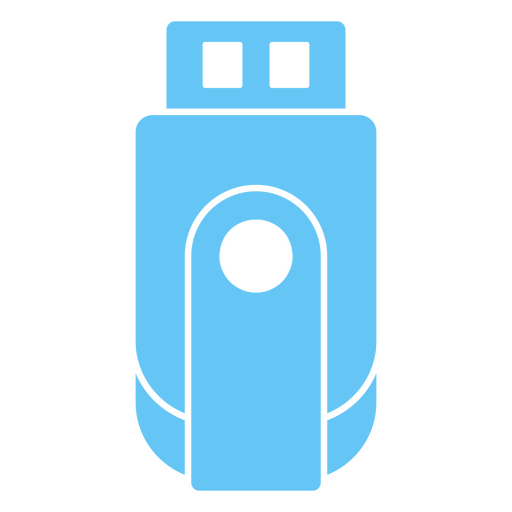 Blauer USB-Stick PNG-Design