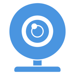 Blue webcam for computer PNG Design