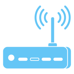 Blue wifi router PNG Design