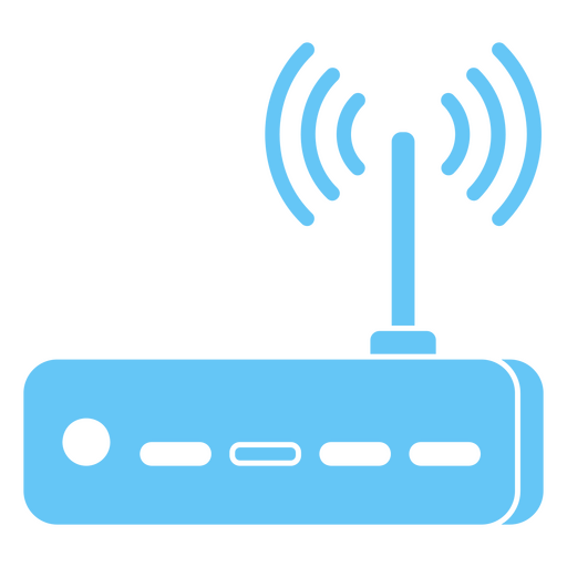 Blue wifi router PNG Design