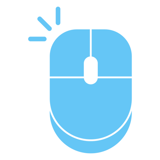 Blaue Computermaus PNG-Design