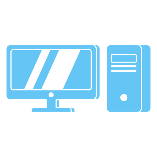 Desktop computer icons PNG Design