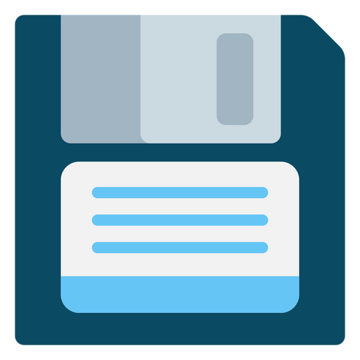 Floppy disk flat illustration PNG Design