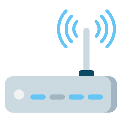 Vintage flat wifi router PNG Design