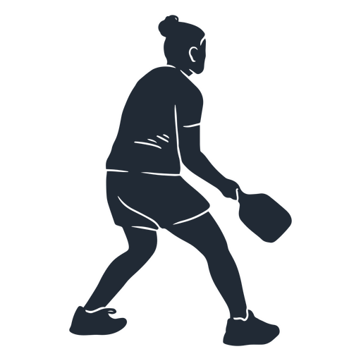 Frauen üben Pickleball PNG-Design