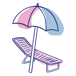 Cadeira reclinável para o verão Desenho PNG