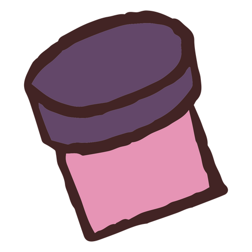 Pink and purple jar PNG Design