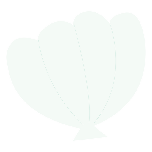 White seashell PNG Design