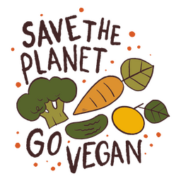 Save the planet lettering PNG Design
