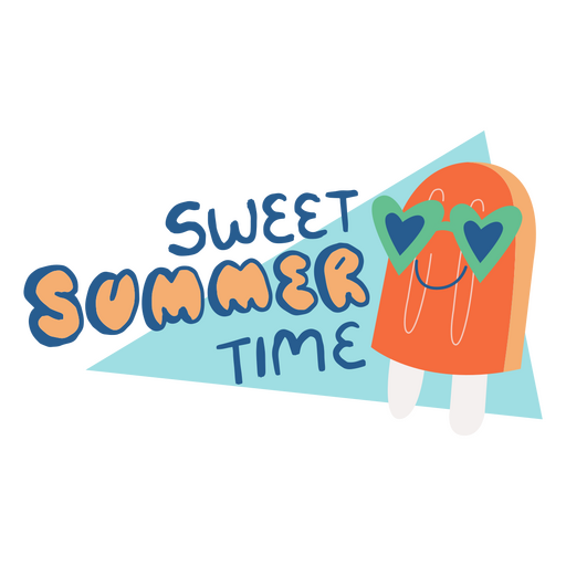Summer time lettering PNG Design