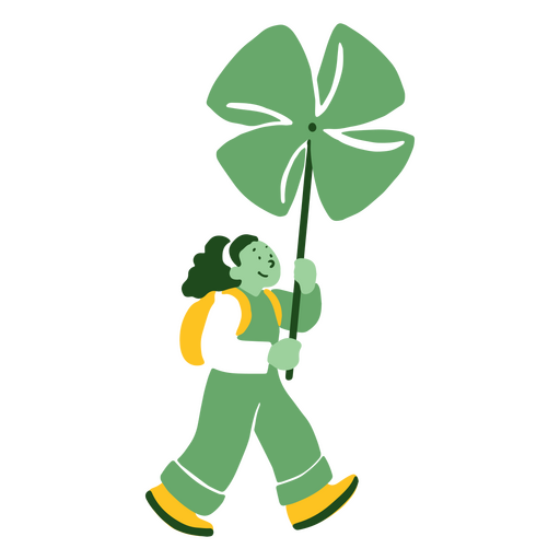 St patrick's day cartoon character PNG Design